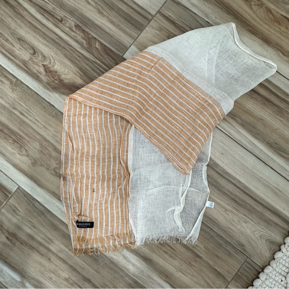 George Rech 100% linen Scarf